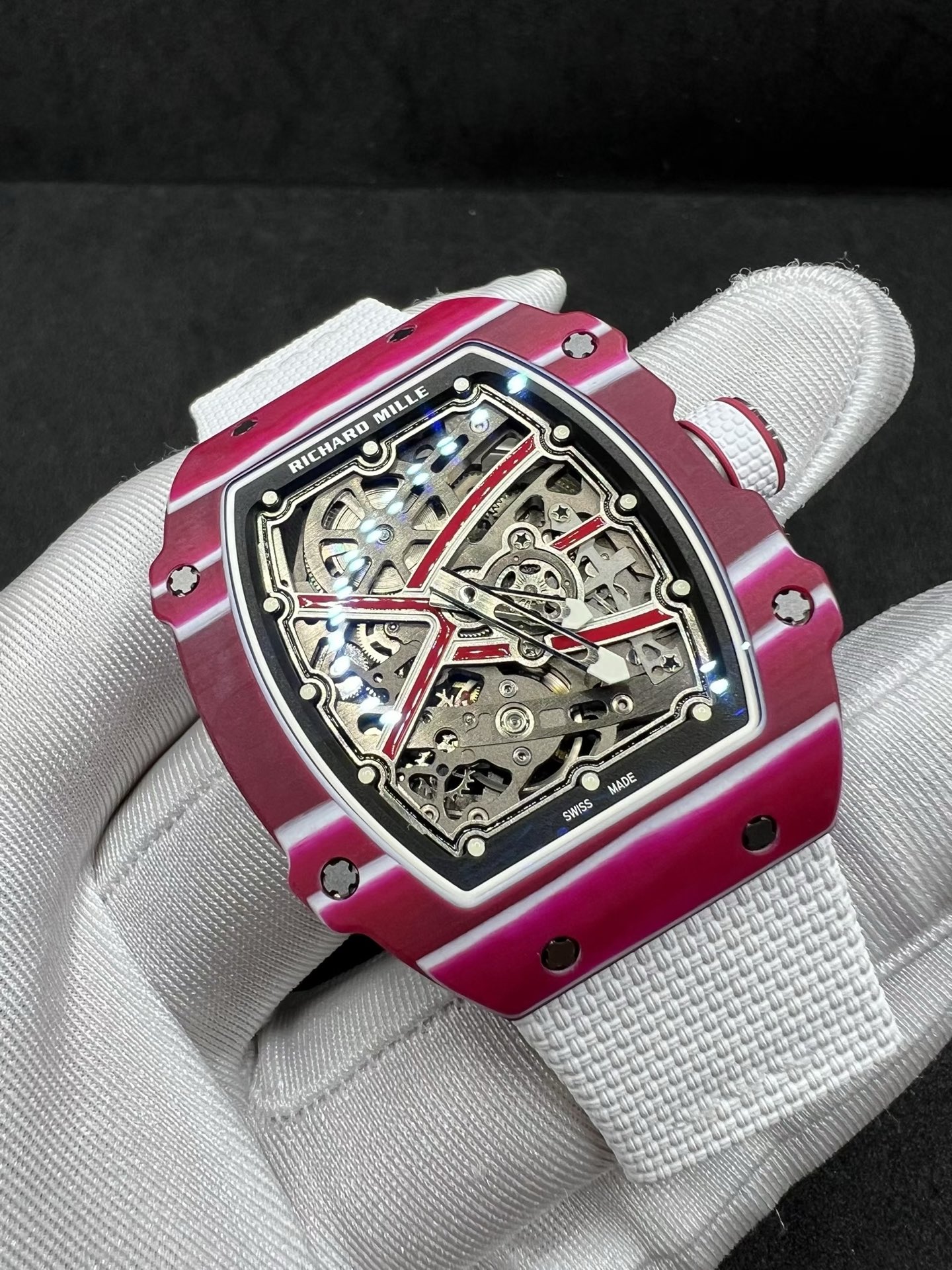 Richard Mille RM67-02 Qatar Carbon Fiber Red Automatic Men's Watch 5 i1753691644855 4261 0 3
