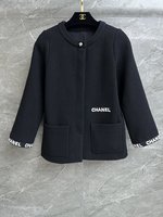 Chanel Clothing Coats & Jackets High Quality 1:1 Replica
 Embroidery Silk Wool Fall Collection Vintage SML535690