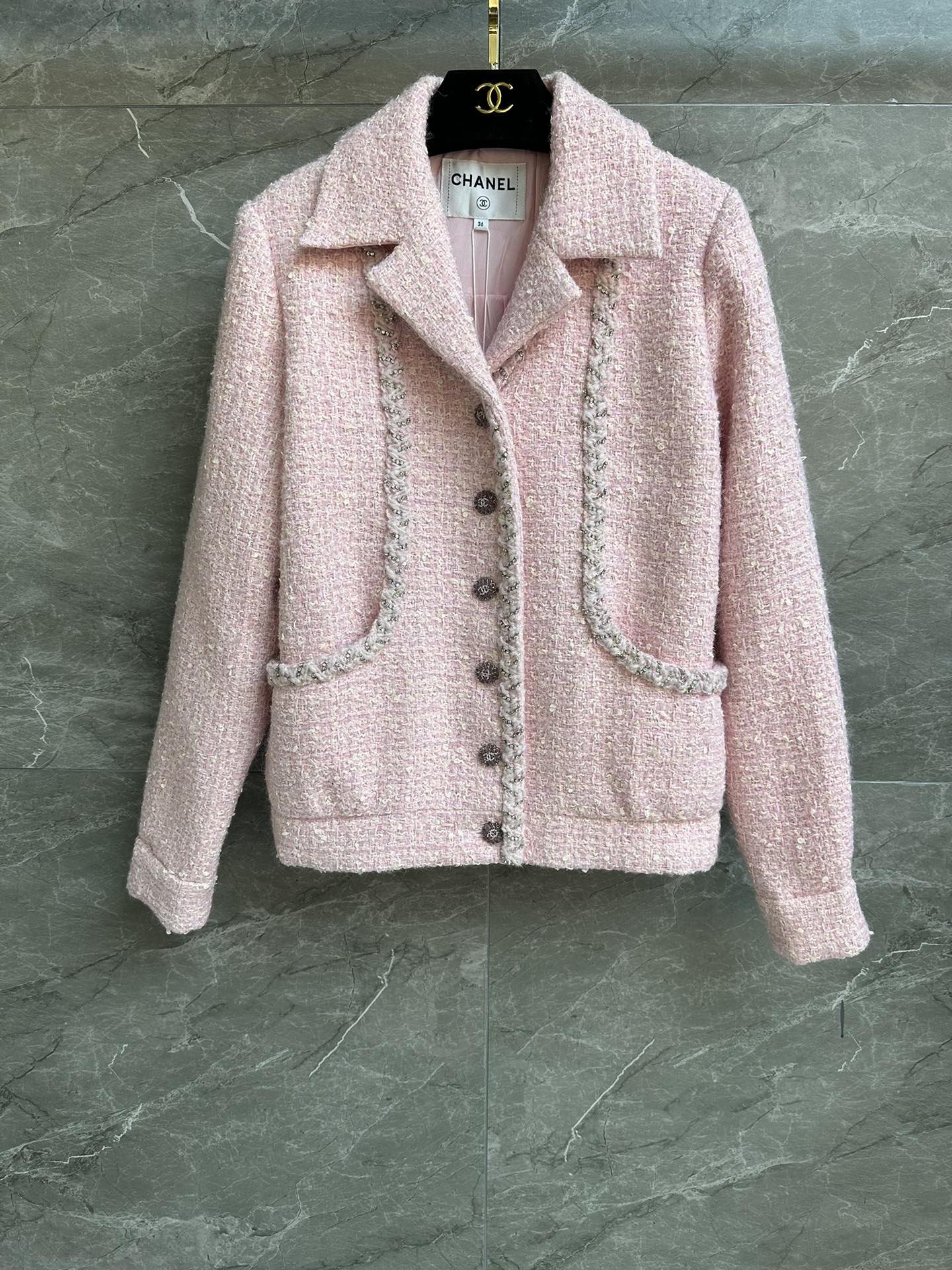 Chanel Buy
 Clothing Coats & Jackets Pink Silk Fall/Winter Collection SML535720