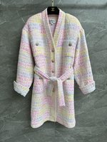 US Sale
 Chanel Clothing Coats & Jackets Pink White Silk Spring Collection