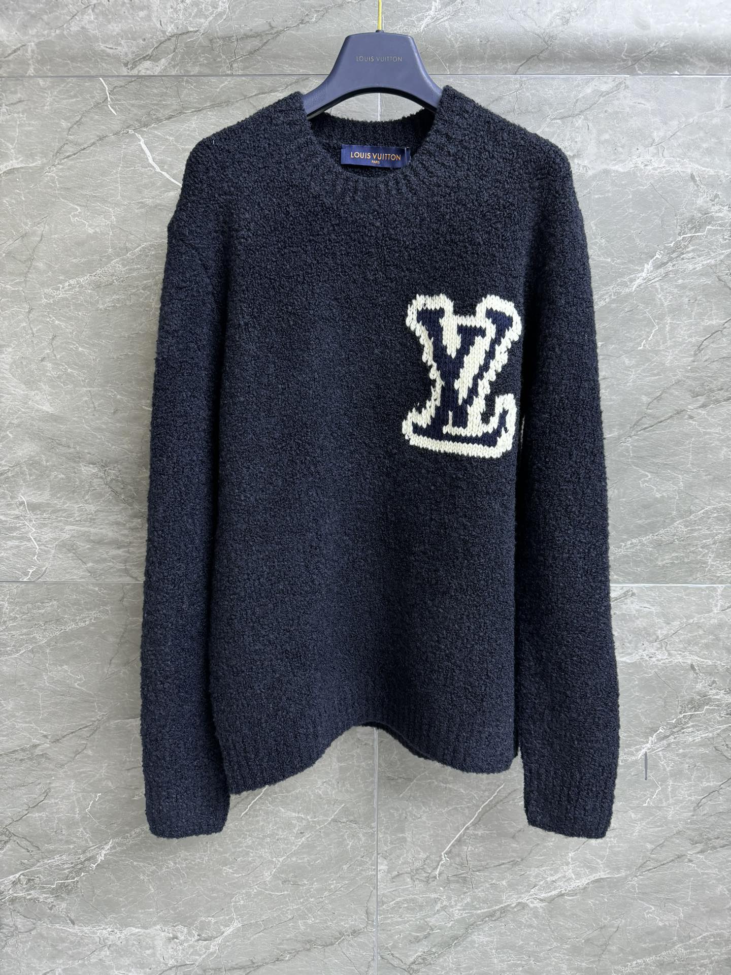 Louis Vuitton Replica
 Clothing Sweatshirts Blue Dark Unisex Wool Fall/Winter Collection SML535380