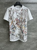 Dior Clothing T-Shirt Luxury Fashion Replica Designers
 Printing Cotton Spring/Summer Collection SML535170