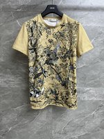 Dior Clothing T-Shirt Printing Cotton Spring/Summer Collection SML535170