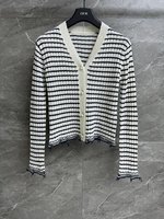 Dior Clothing Cardigans Knit Sweater Knitting Linen Spring/Summer Collection SML535290