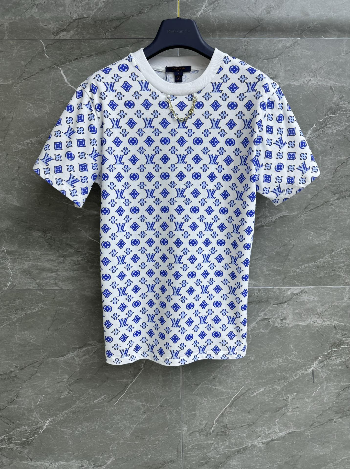 Louis Vuitton Ropa Camiseta Réplica barata
 Impresión Algodón Colección de verano Cadena