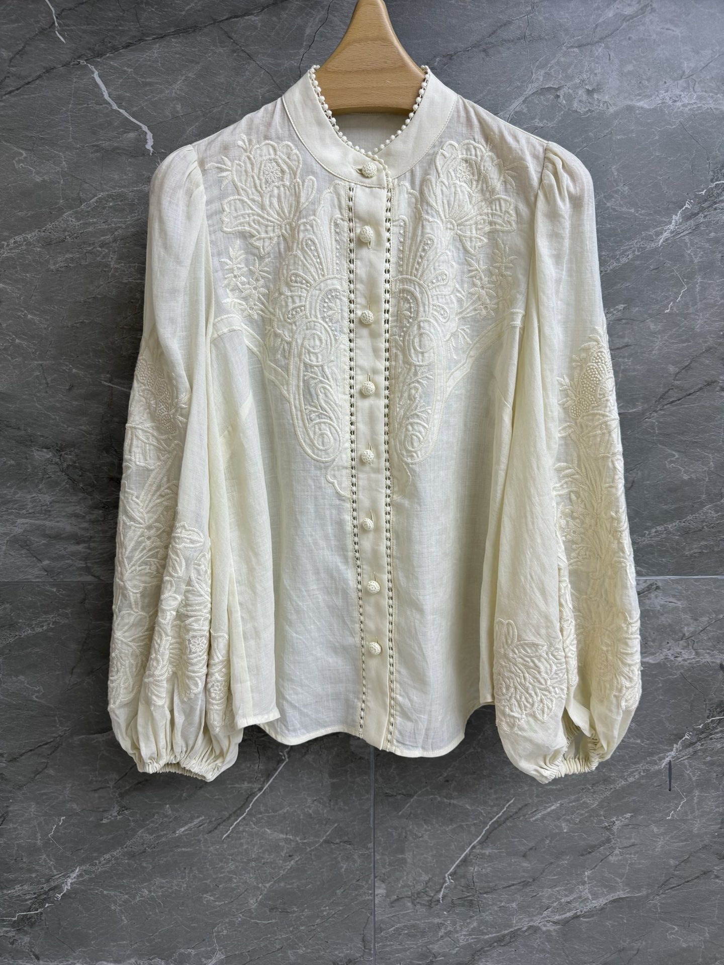 Zimmermann AAAAA+
 Clothing Shirts & Blouses Embroidery Linen Spring/Summer Collection Vintage