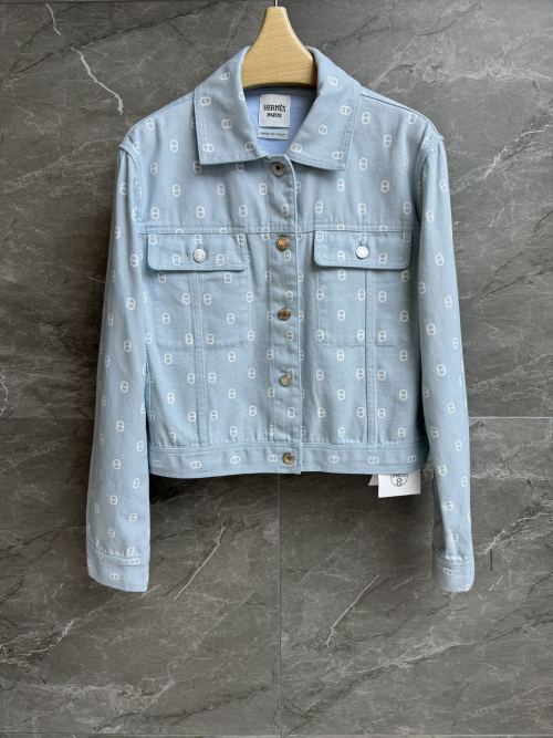 Hermes Pig Nose Print Denim Jacket, Fall/Winter Collection 1 Hermes Pig Nose Print Denim Jacket, Fall/Winter Collection