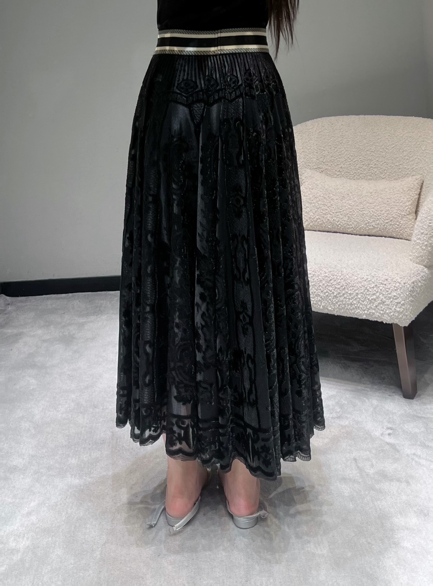 Dior Dress Sets 2025 New Fashion Classic Retro Elegant Pure Black Skirt S-L 7 i1757069695079 4214 0 6
