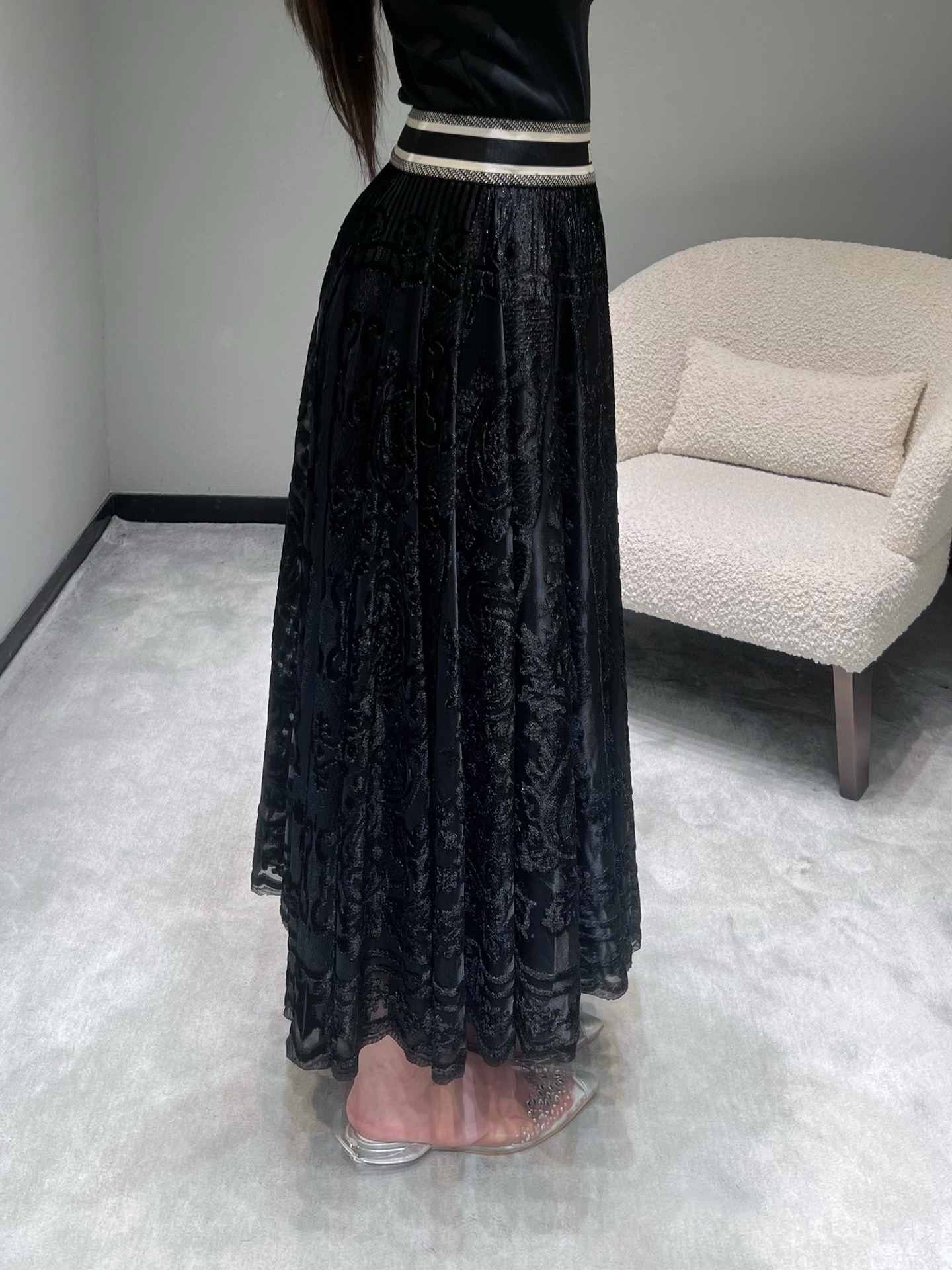 Dior Dress Sets 2025 New Fashion Classic Retro Elegant Pure Black Skirt S-L 5 i1757069696692 904 0 5