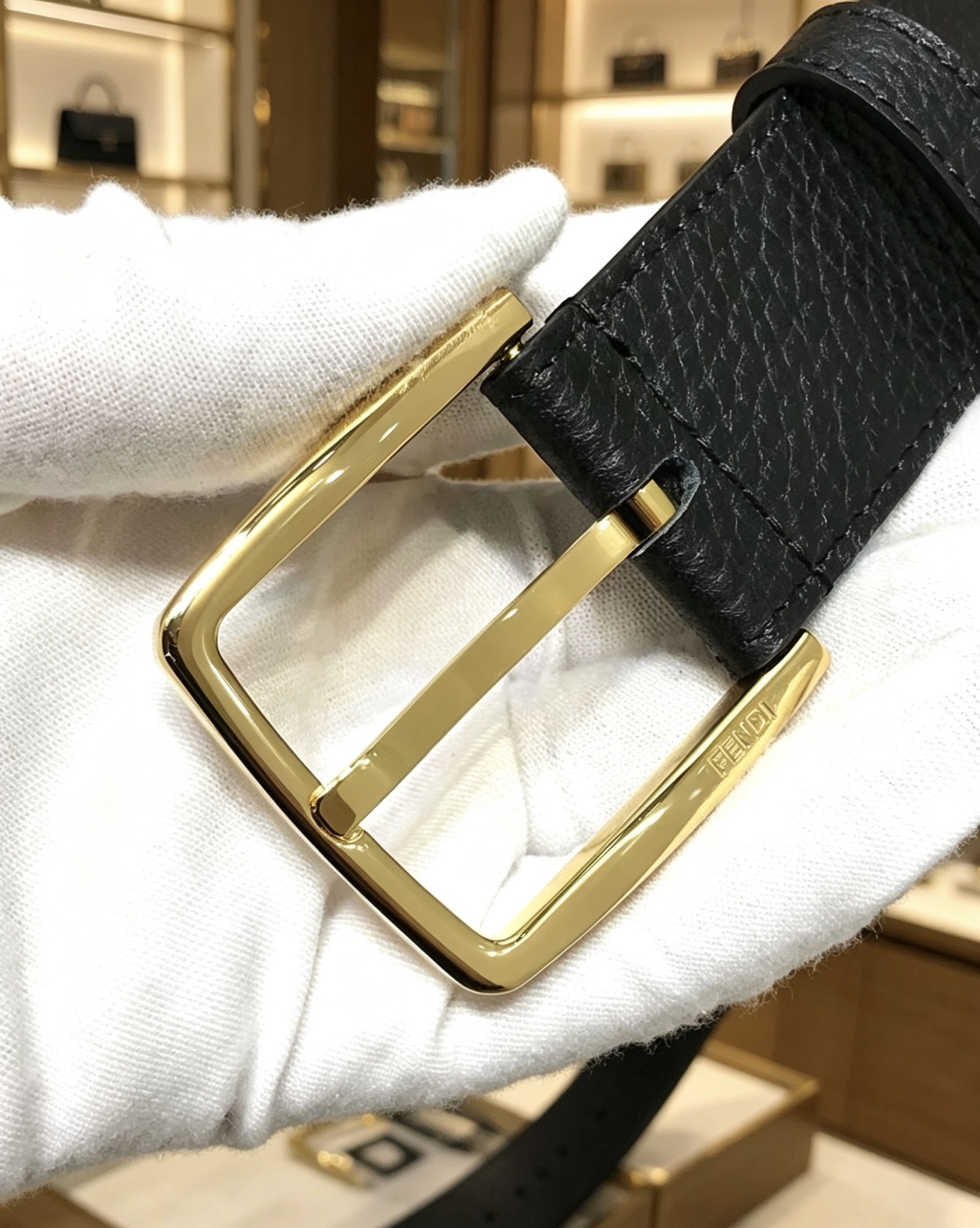 💯💯F 家 新款 宽35MM  F标志造型皮带，支持NFC针扣式钢环带扣，进口双面荔枝纹小牛皮搭配制成，