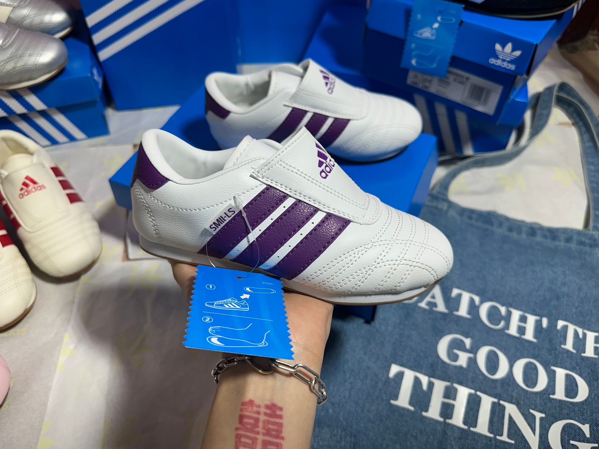 NO:670323,Bai Zi-'Real Shot of Delivery', Adidas,19860909白紫-《发货实拍》,阿迪达斯,,Children's