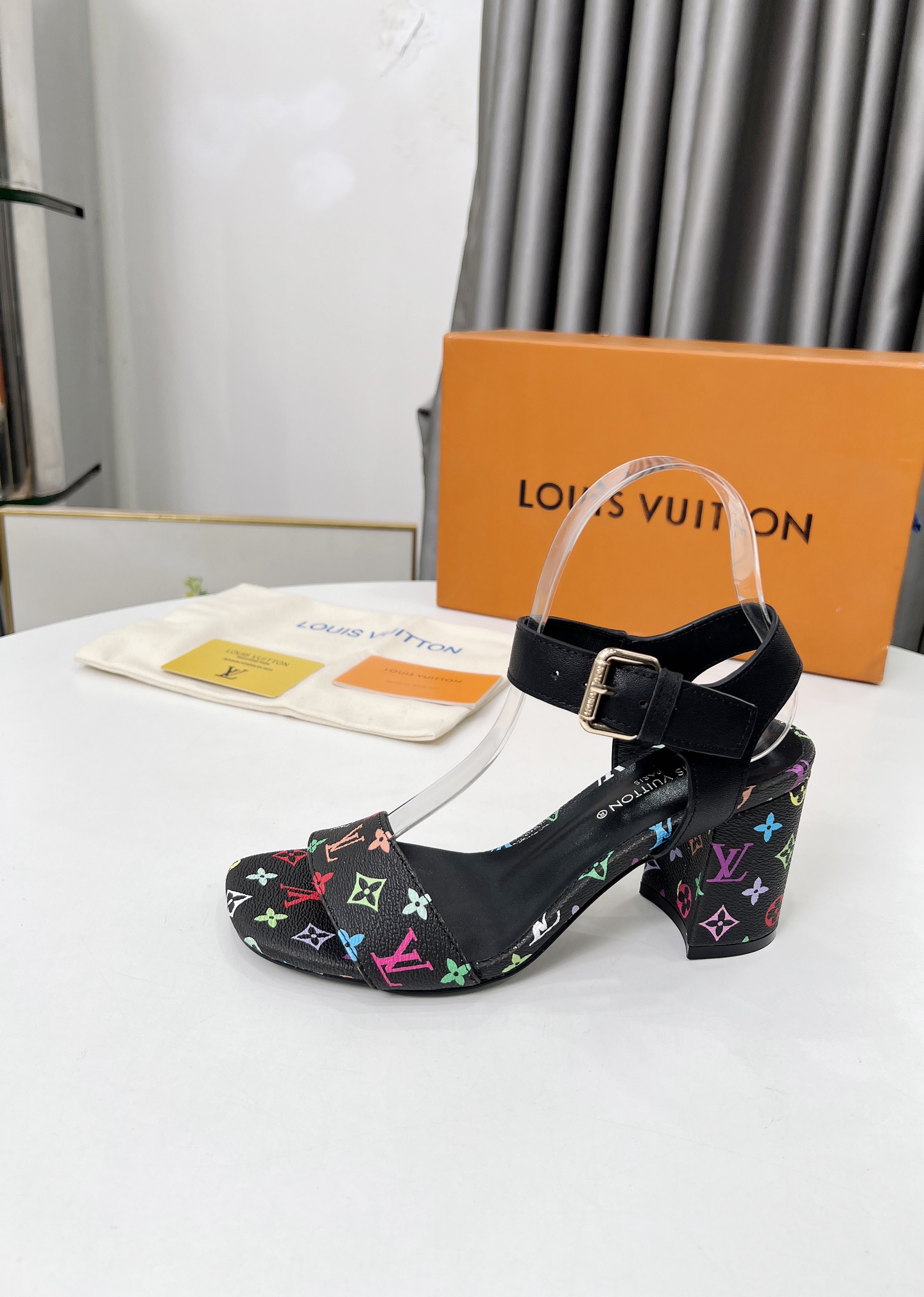 Louis Vuitton Monogram Multicolor Leather Sandals, Women's Classic Style 2 i1741582837283 8579 0 8