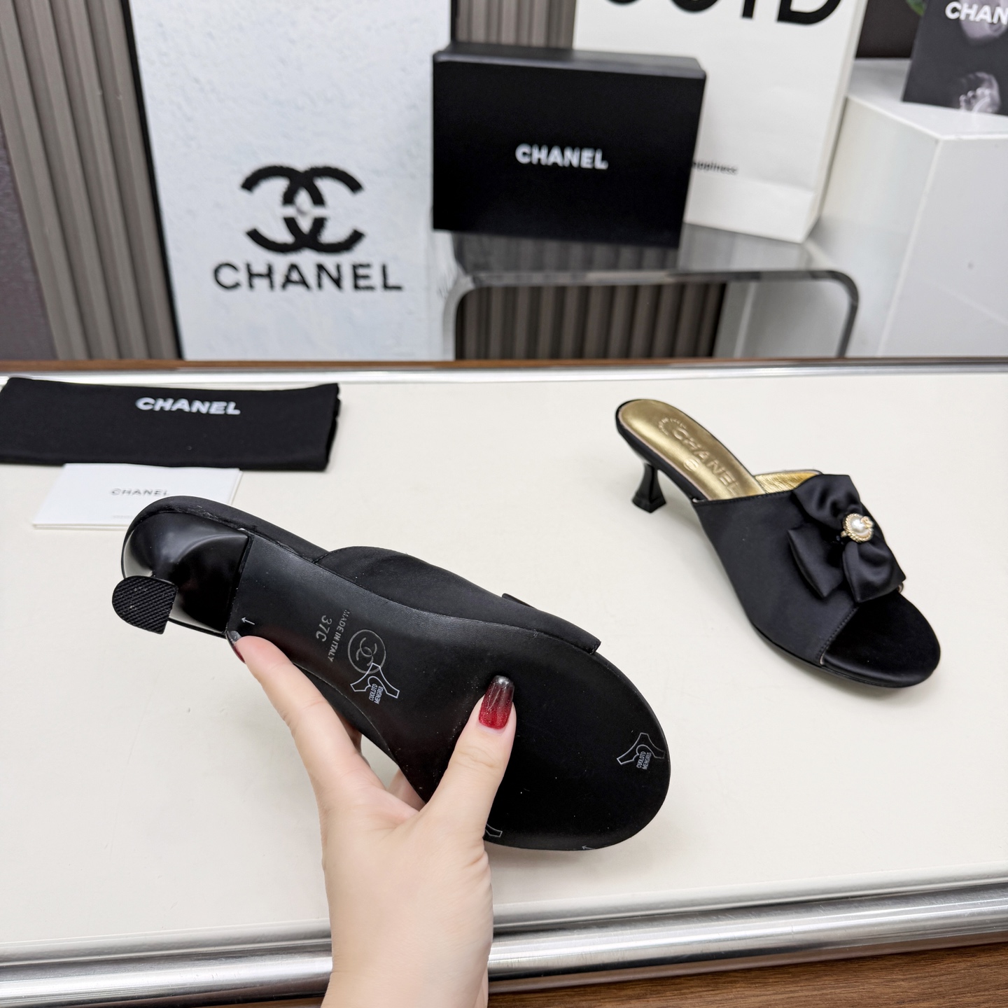 香奈儿 Chanel 经典高奢皮鞋鞋履高跟鞋 #3C72E7F0 9