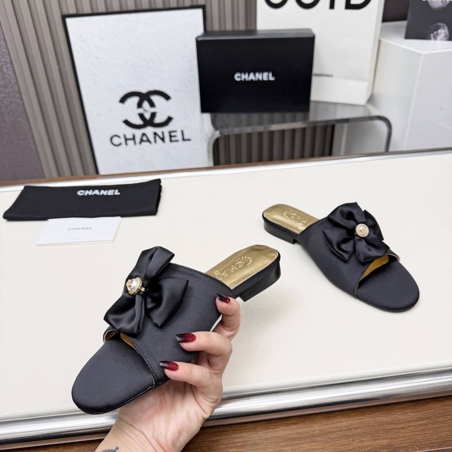 香奈儿 Chanel 经典高奢皮鞋鞋履高跟鞋 #44651BC4 2