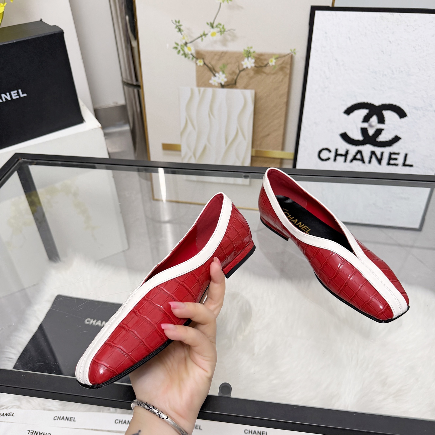 Chanel Style Leather Women's Shoes Lookbook Reference image 2
