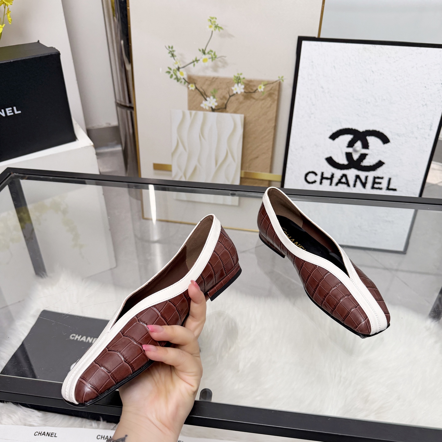Chanel Style Leather Women's Shoes Lookbook Reference image 2