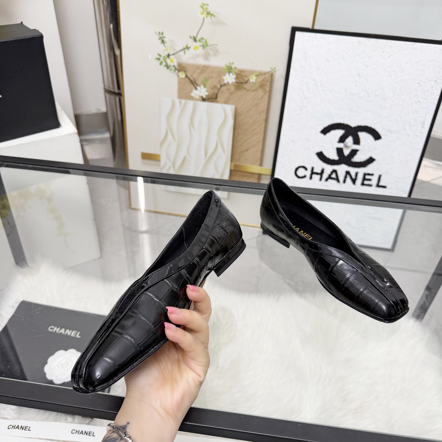 Chanel Style Leather Women's Shoes Lookbook Reference image 2