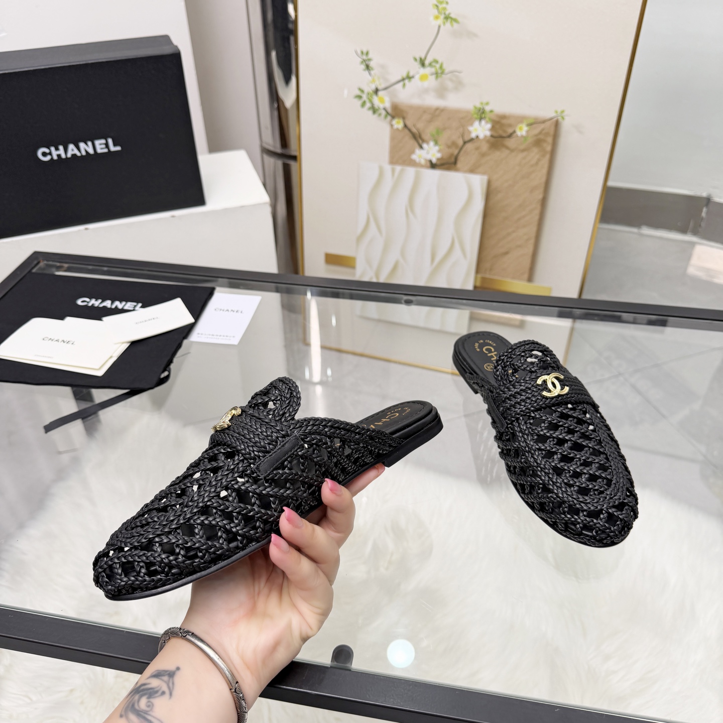 Chanel Style Leather Women's Shoes Lookbook Reference image 2