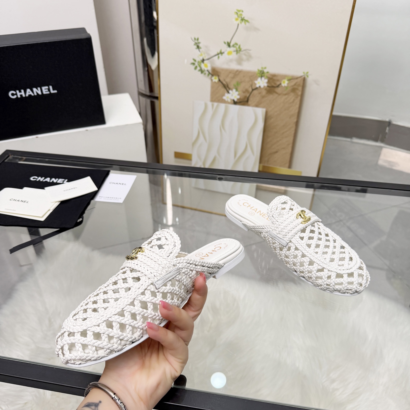 Chanel Style Leather Women's Shoes Lookbook Reference image 2