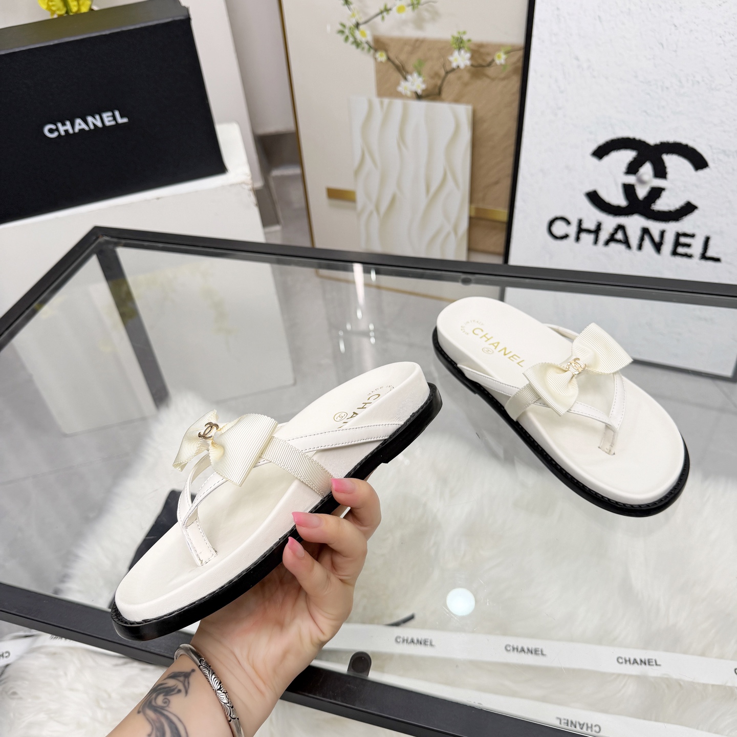 Chanel Style Leather Women's Shoes Lookbook Reference image 2