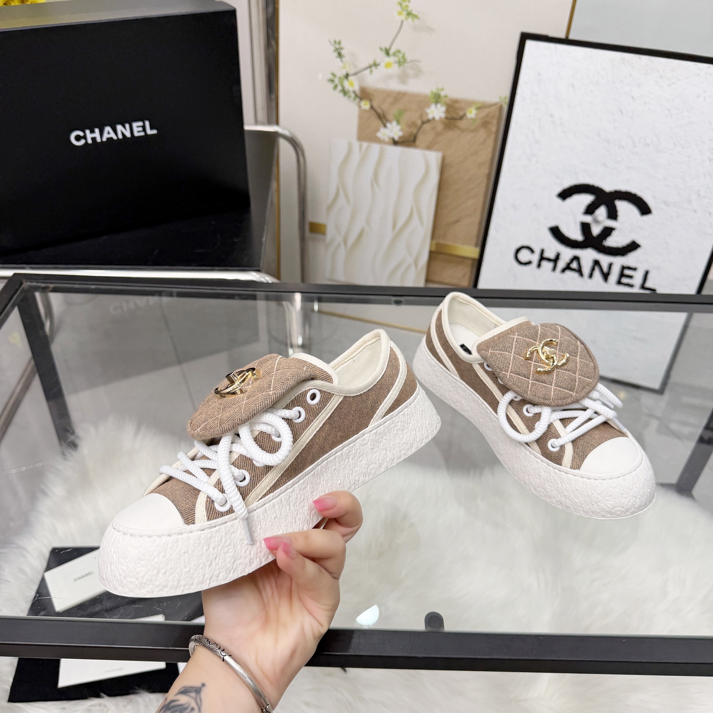 Chanel Style Leather Women's Shoes Lookbook Reference image 2
