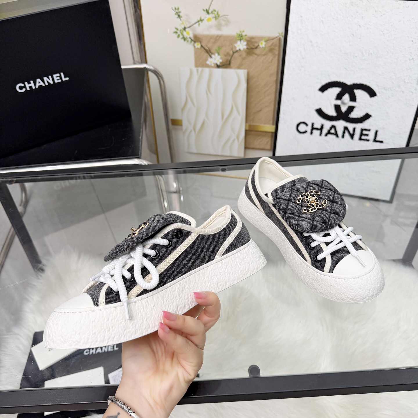 Chanel Style Leather Women's Shoes Lookbook Reference image 2