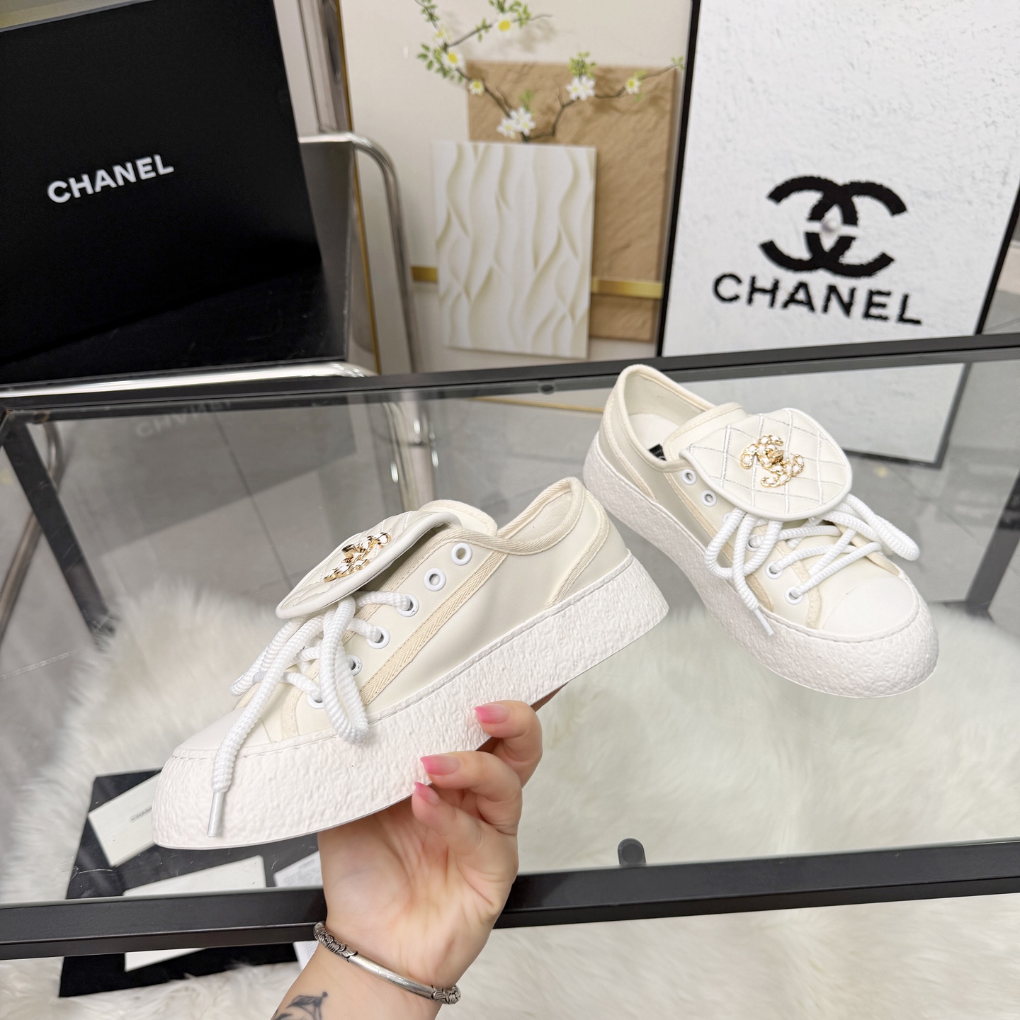 Chanel Style Leather Women's Shoes Lookbook Reference image 2