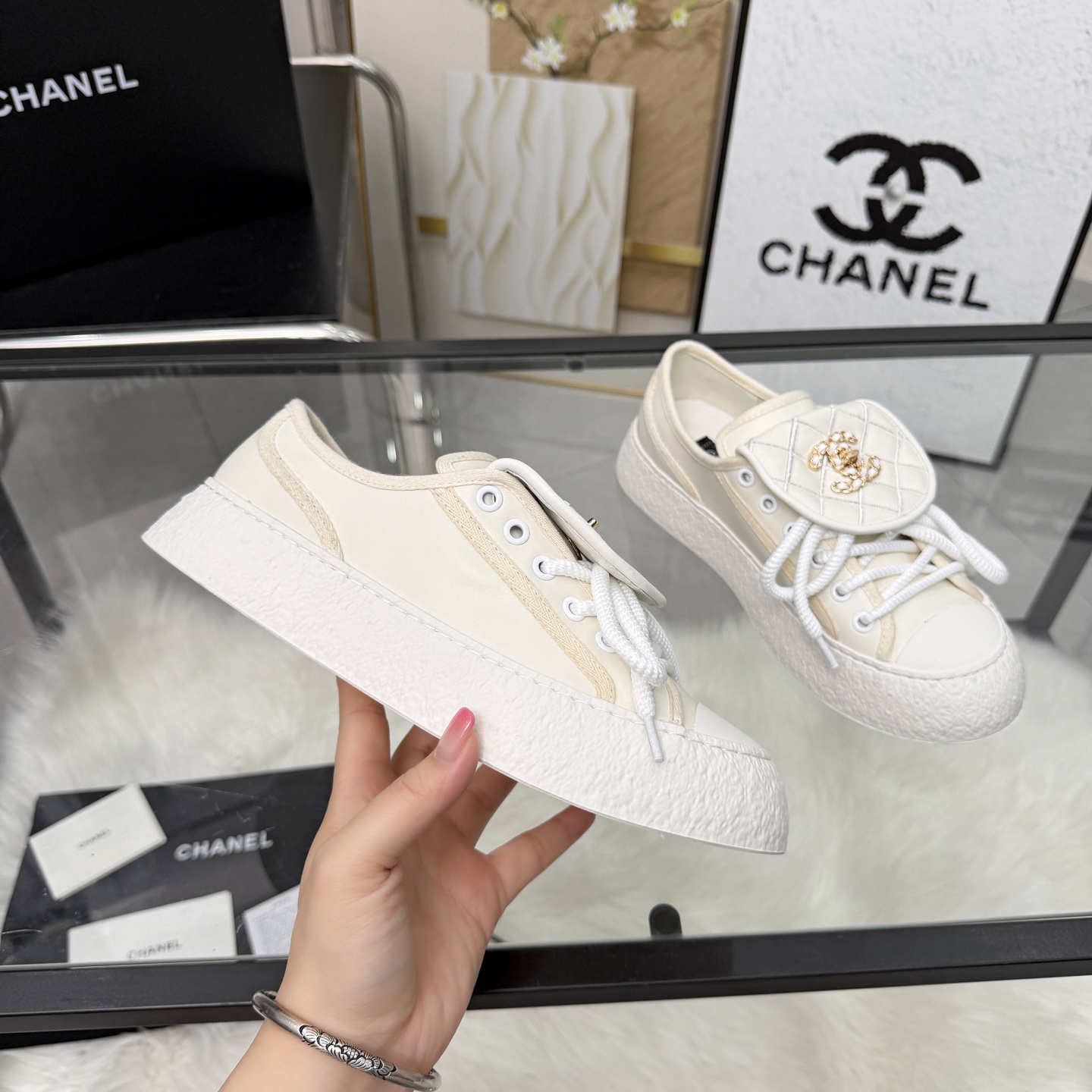 Chanel Style Leather Women's Shoes Lookbook Reference image 1