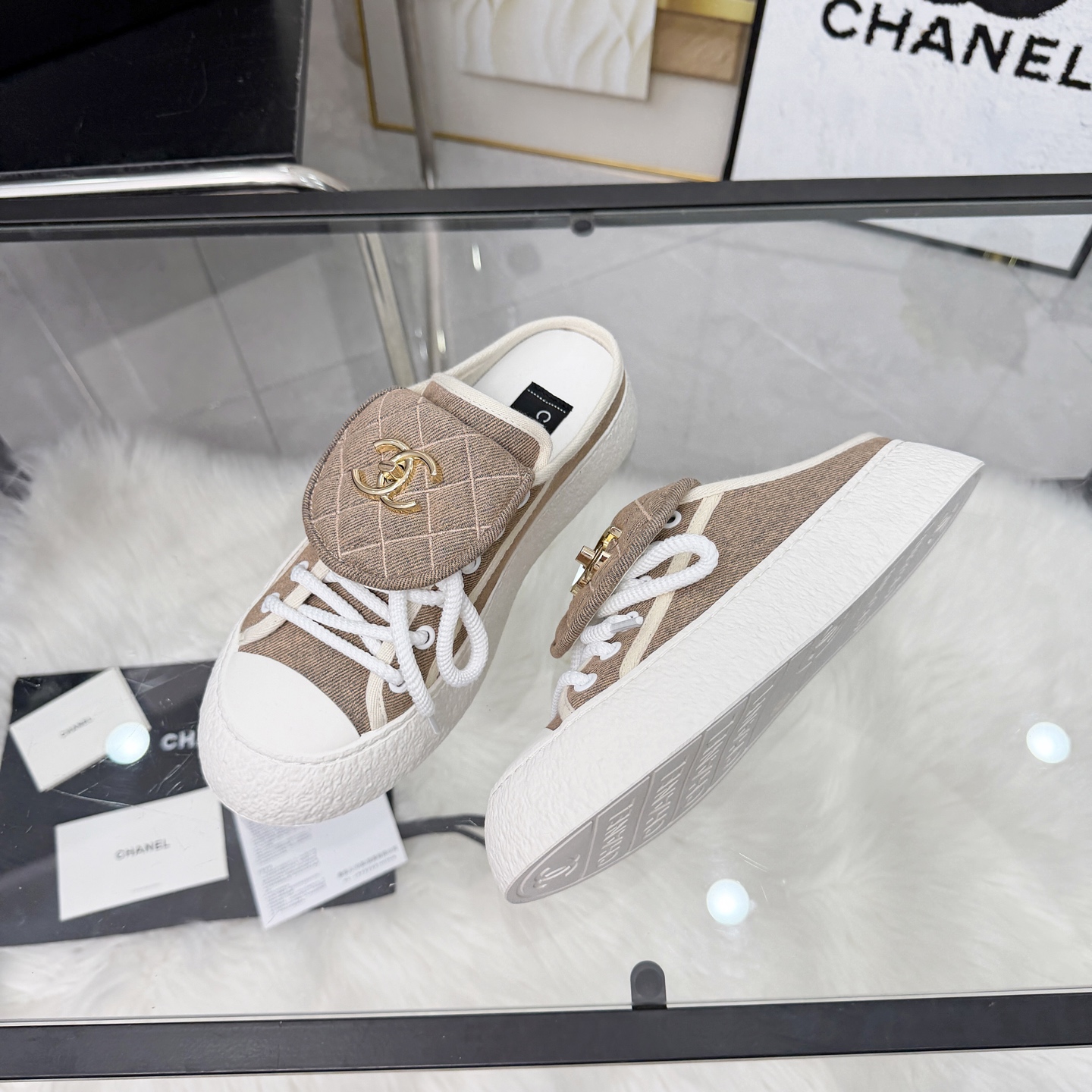 Chanel Style Leather Women's Shoes Women's Shoes Women's Shoes detail image 5 from source 784054