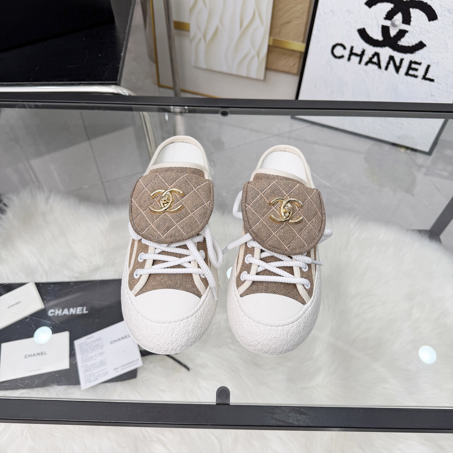 Chanel Style Leather Women's Shoes Women's Shoes Women's Shoes detail image 8 from source 784054