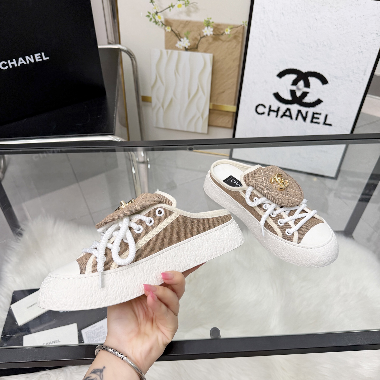 Chanel Style Leather Women's Shoes Lookbook Reference image 2