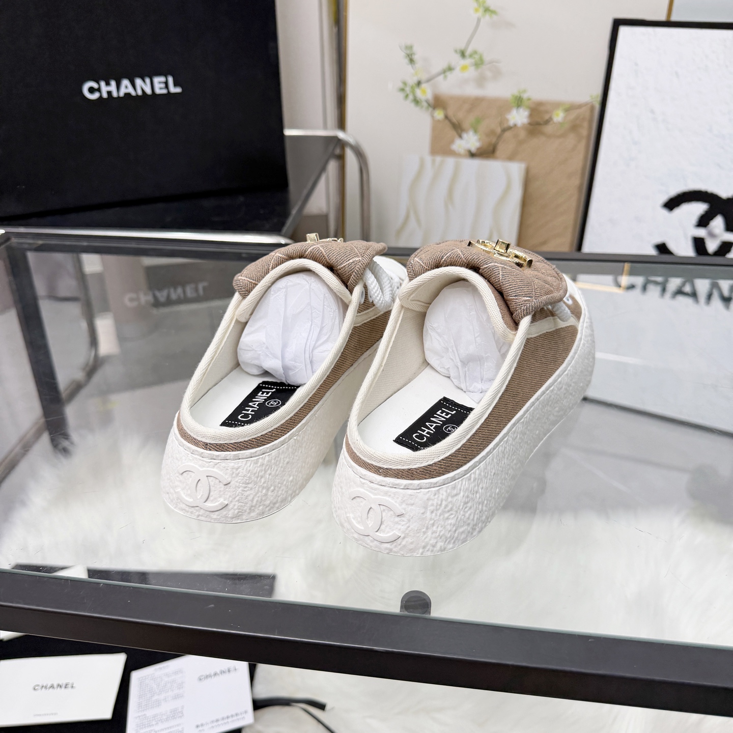 Chanel Style Leather Women's Shoes Women's Shoes Women's Shoes detail image 6 from source 784054