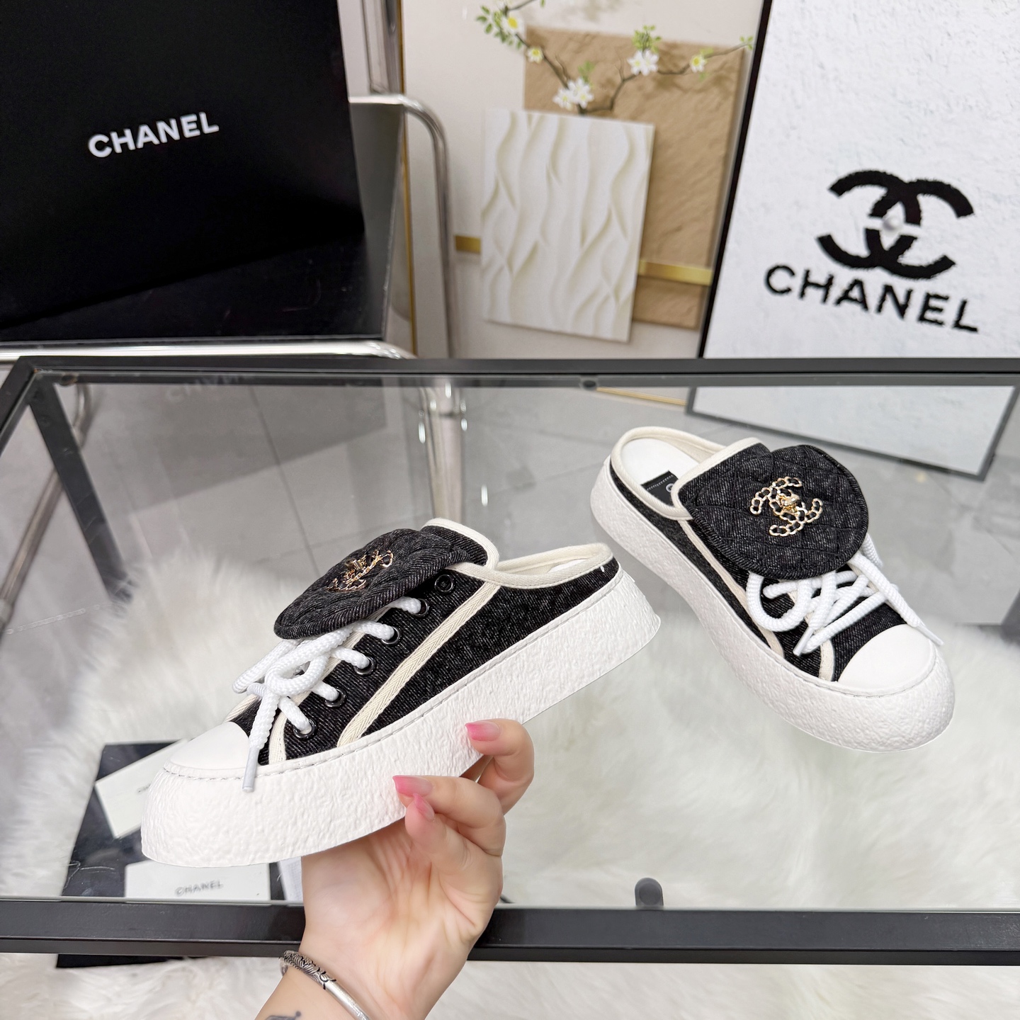 Chanel Style Leather Women's Shoes Lookbook Reference image 2