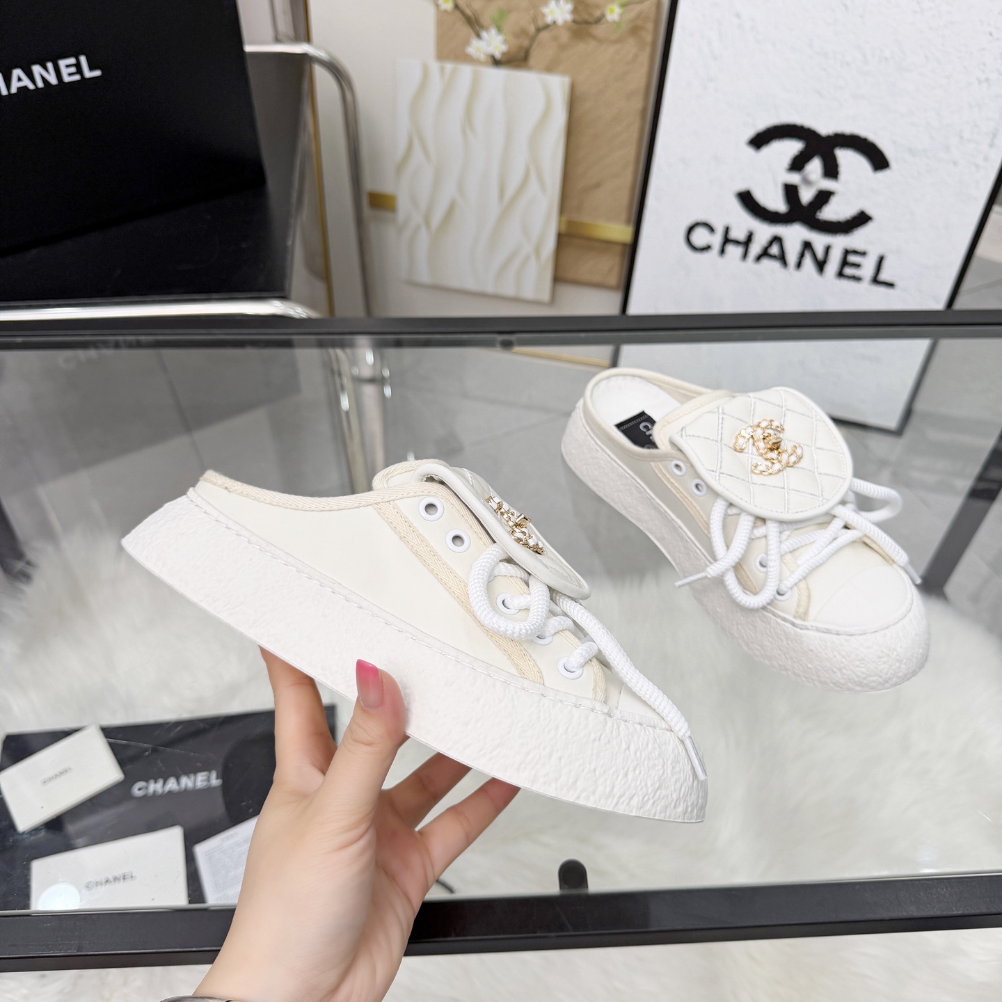 Chanel Style Leather Women's Shoes Lookbook Reference image 1