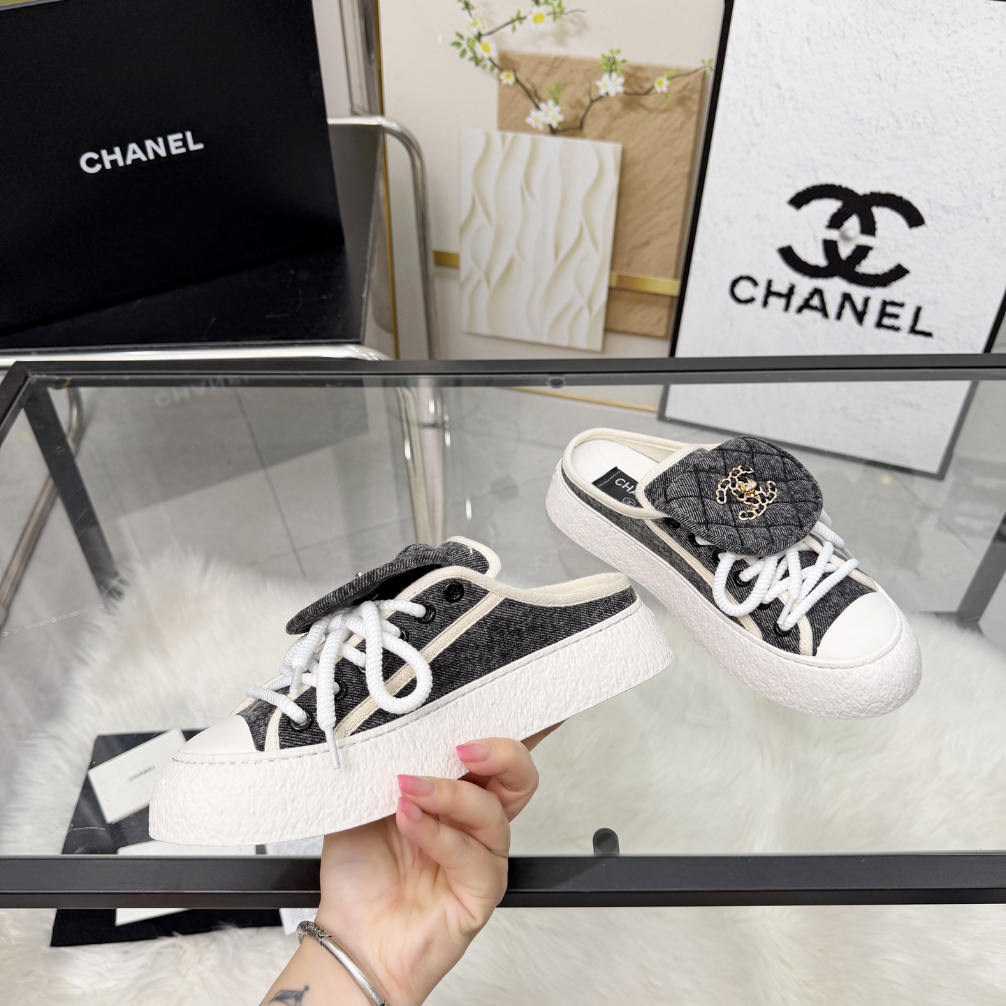Chanel Style Leather Women's Shoes Lookbook Reference image 2