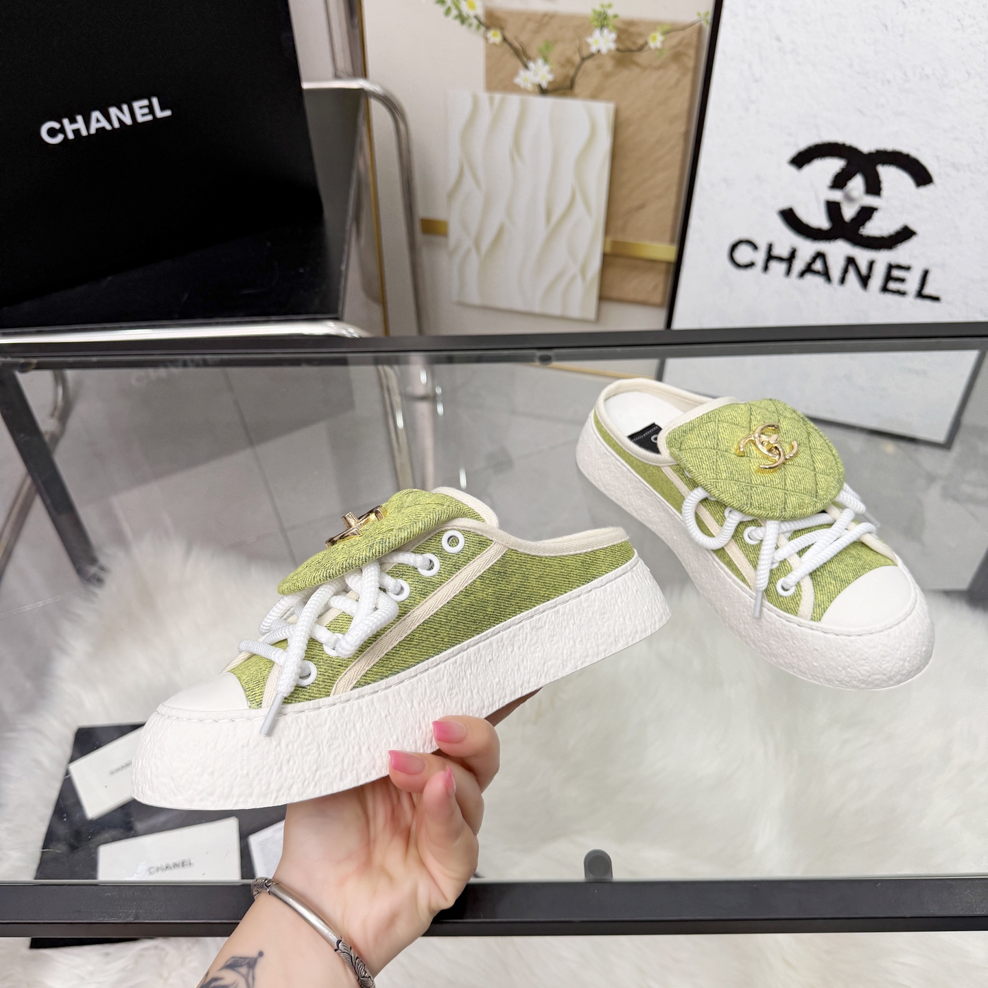 Chanel Style Leather Women's Shoes Lookbook Reference image 2