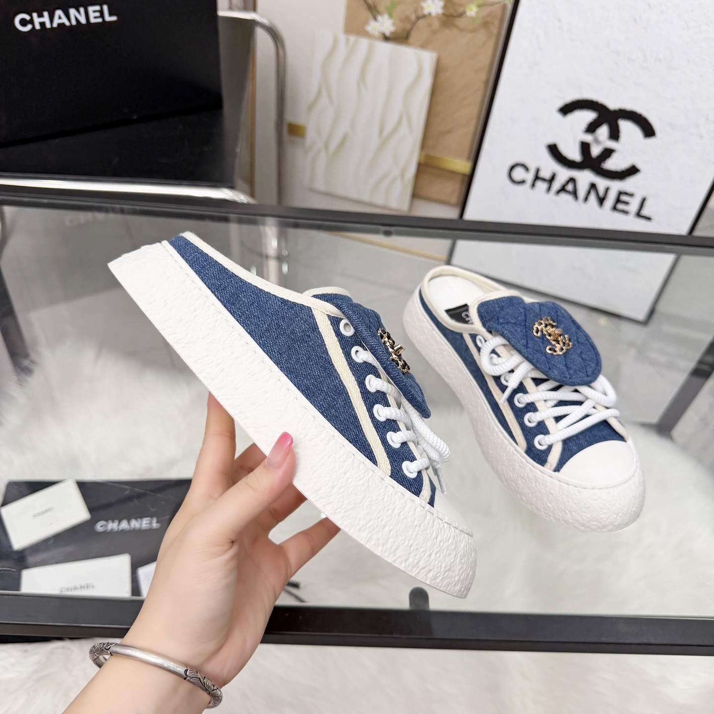 Chanel Style Leather Women's Shoes Lookbook Reference image 1