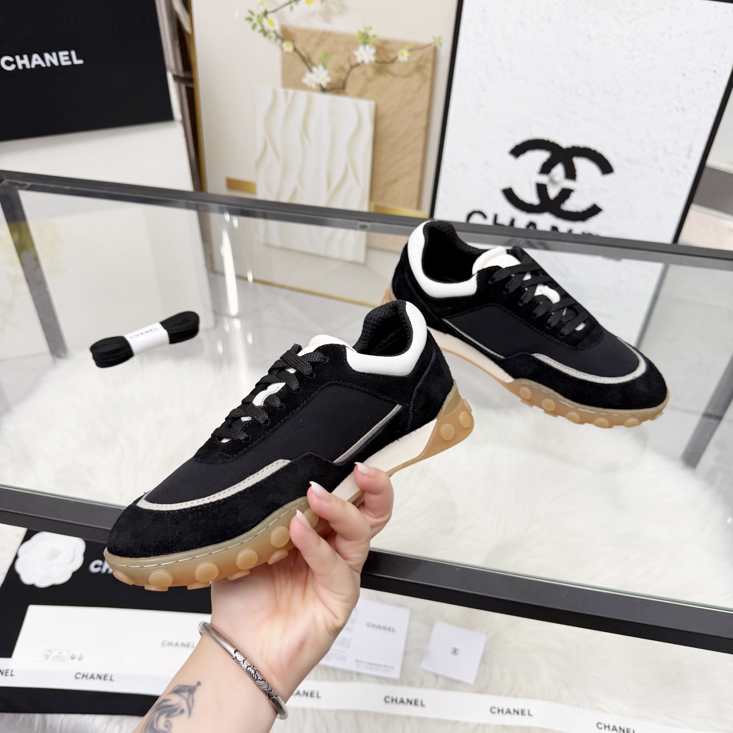 Chanel Style Leather Women's Shoes Lookbook Reference image 2