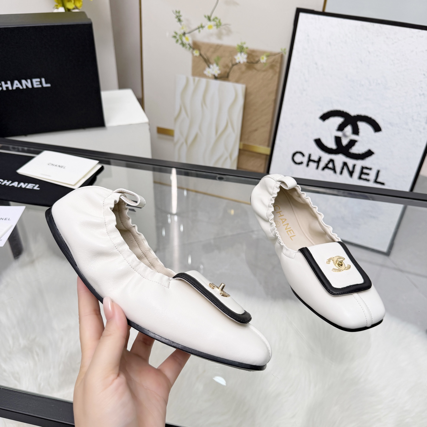 Chanel Style Leather Women's Shoes Lookbook Reference image 1