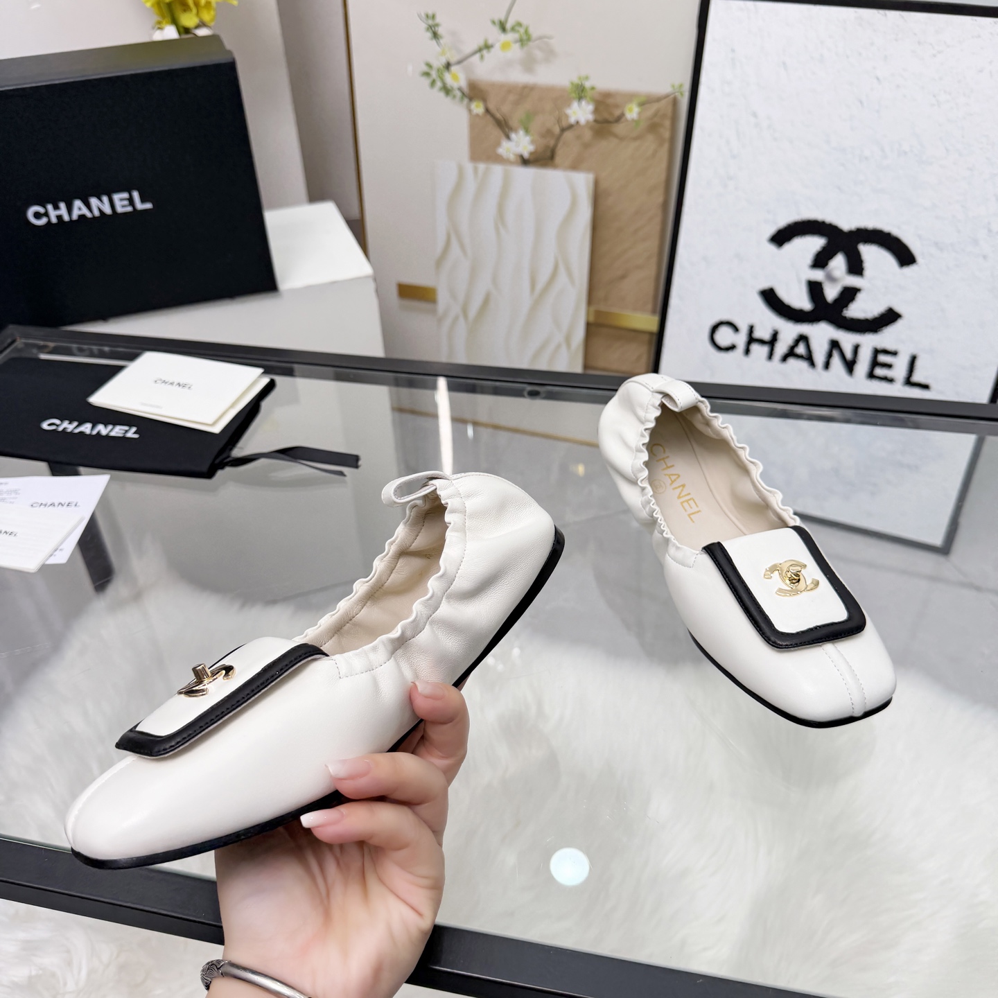 Chanel Style Leather Women's Shoes Lookbook Reference image 2