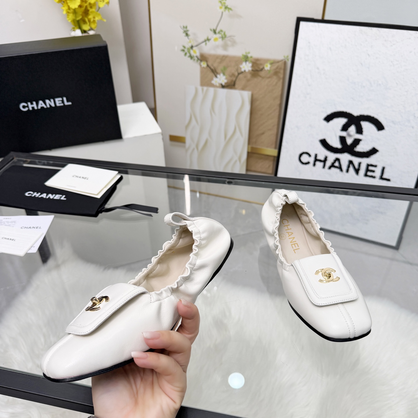 Chanel Style Leather Women's Shoes Lookbook Reference image 2