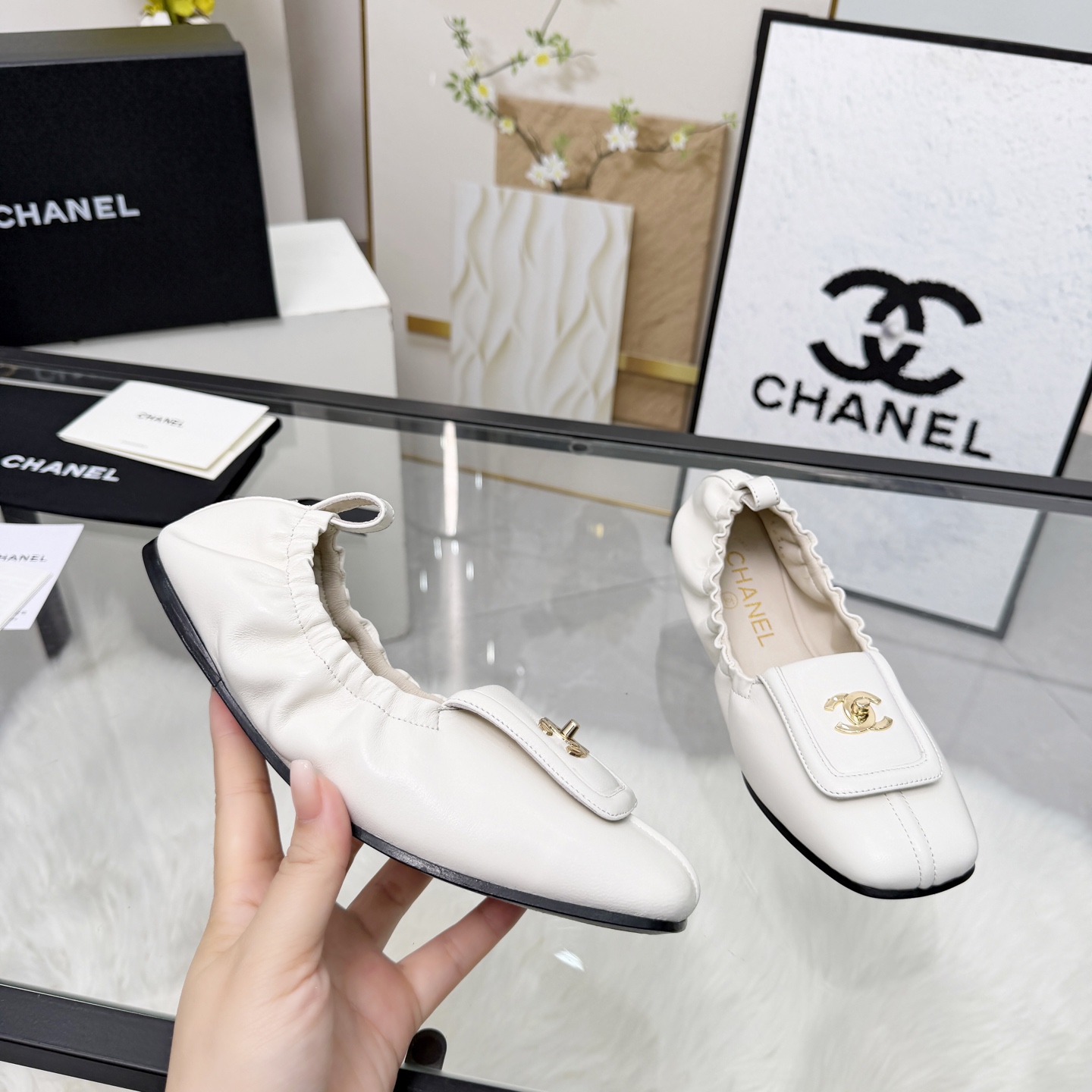 Chanel Style Leather Women's Shoes Lookbook Reference image 1