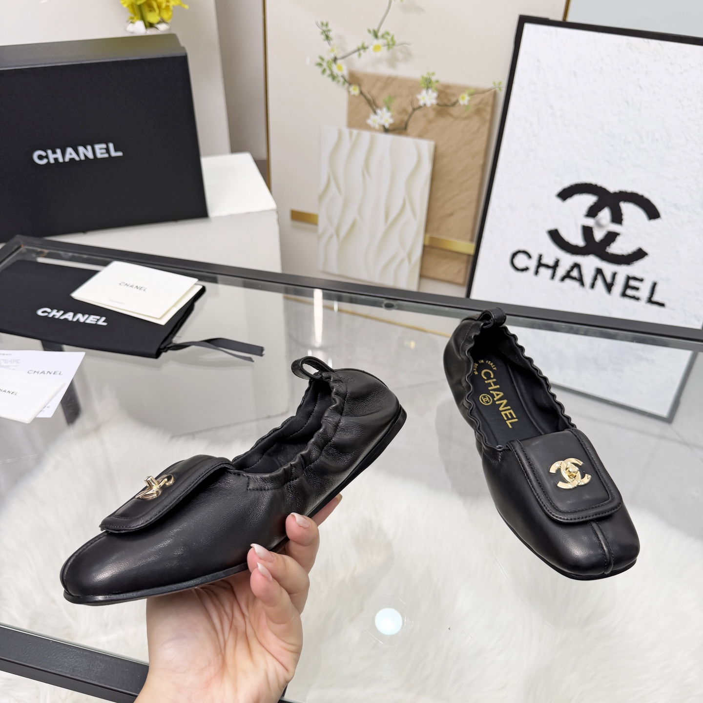 Chanel Style Leather Women's Shoes Lookbook Reference image 2