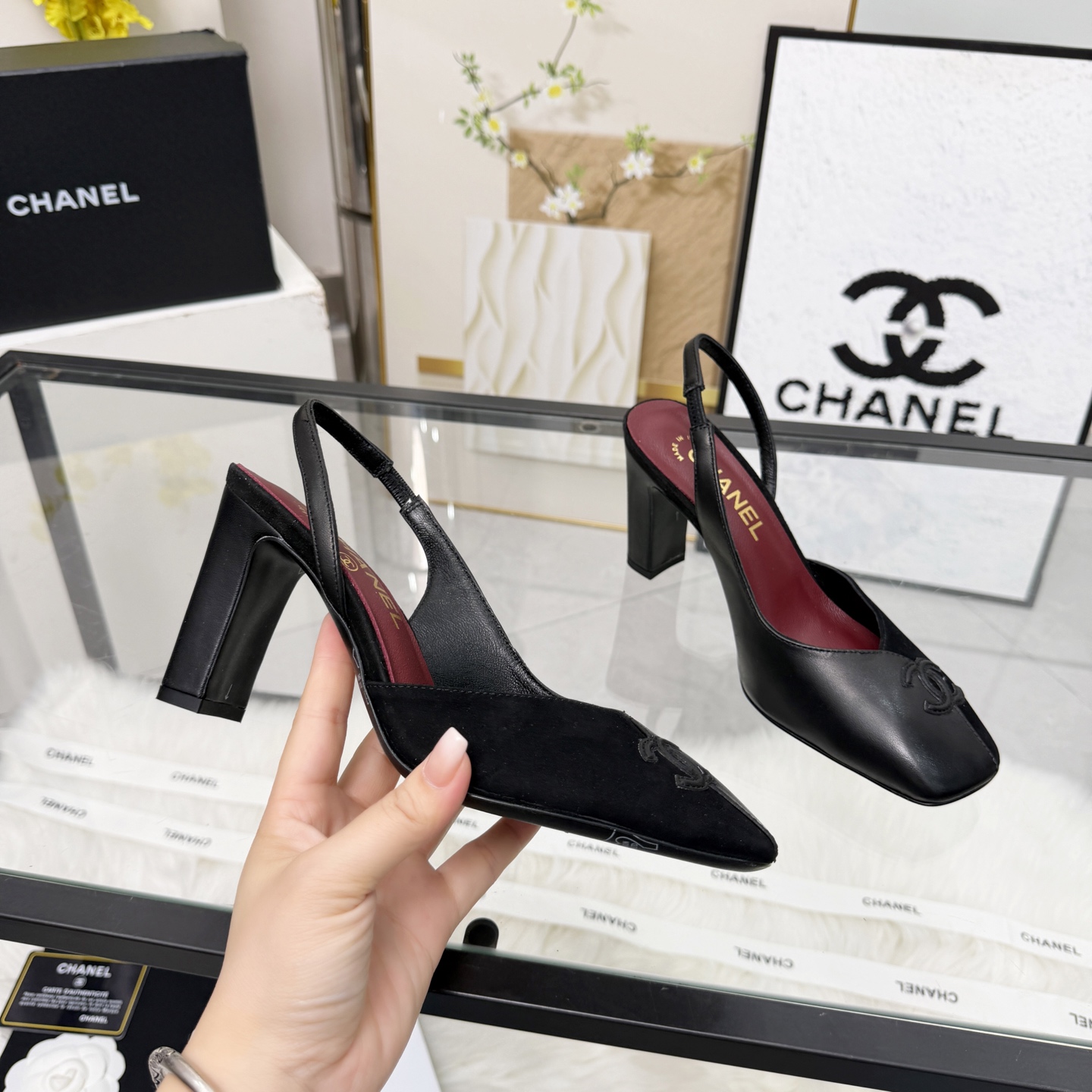 Chanel Style Beige Leather Women's Shoes Lookbook Reference image 1
