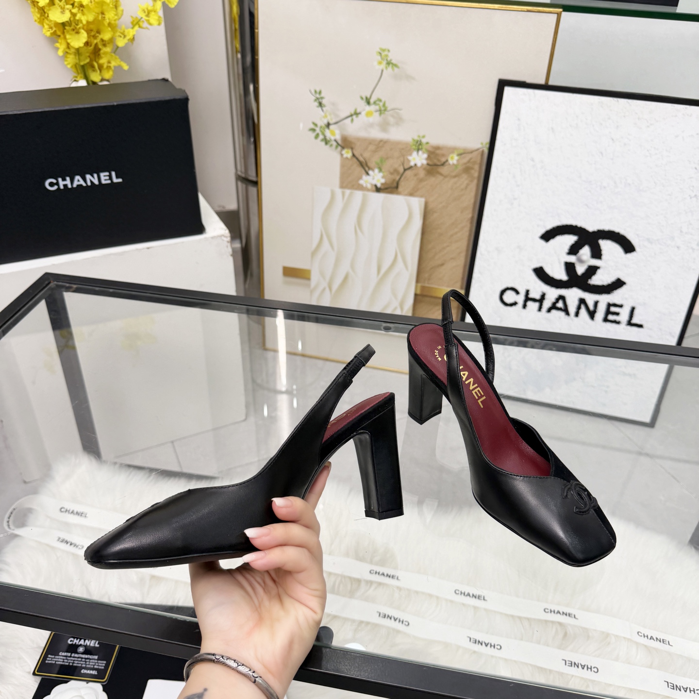 Chanel Style Beige Leather Women's Shoes Lookbook Reference image 2