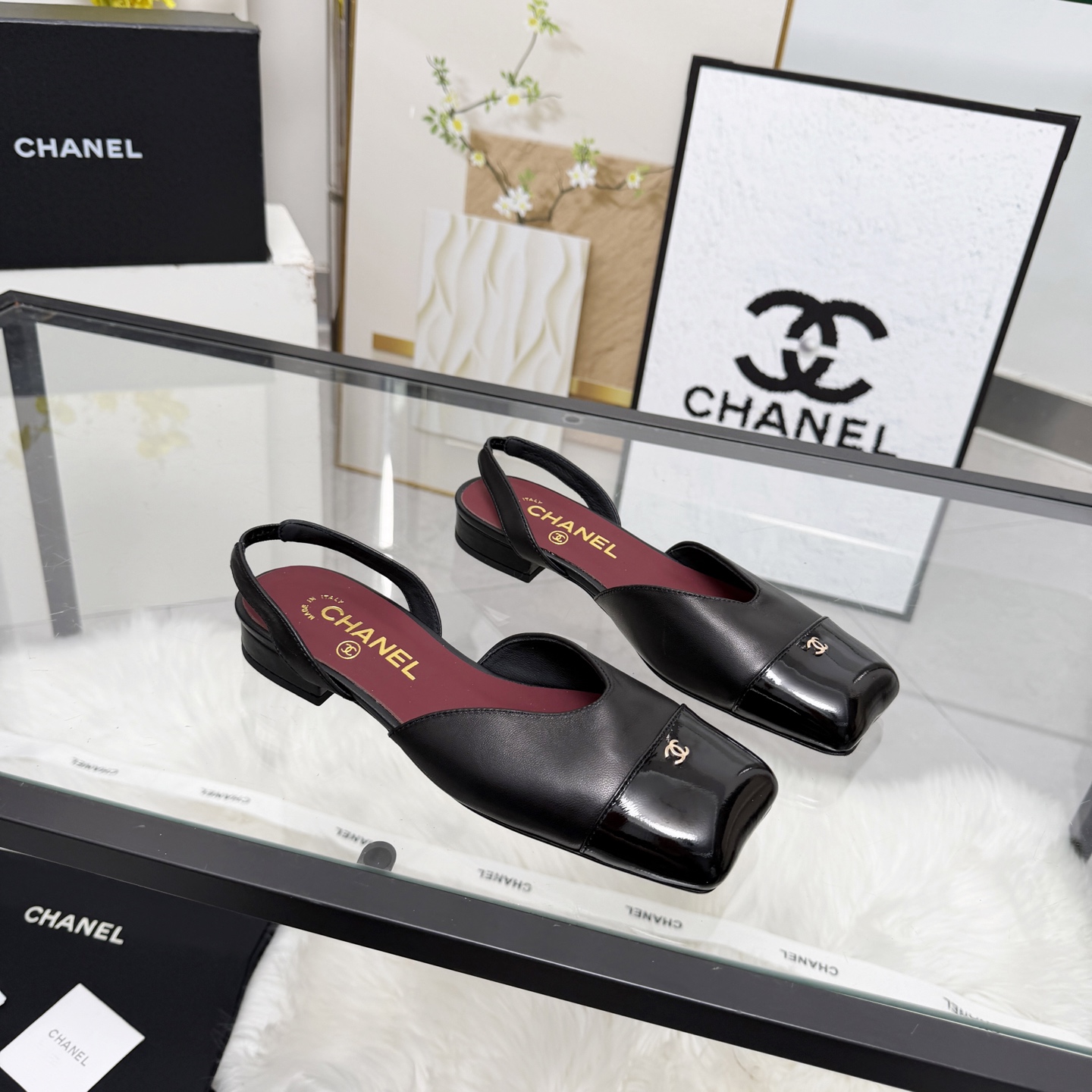 Chanel Style Leather Women's Shoes Women's Shoes Women's Shoes detail image 4 from source 784188