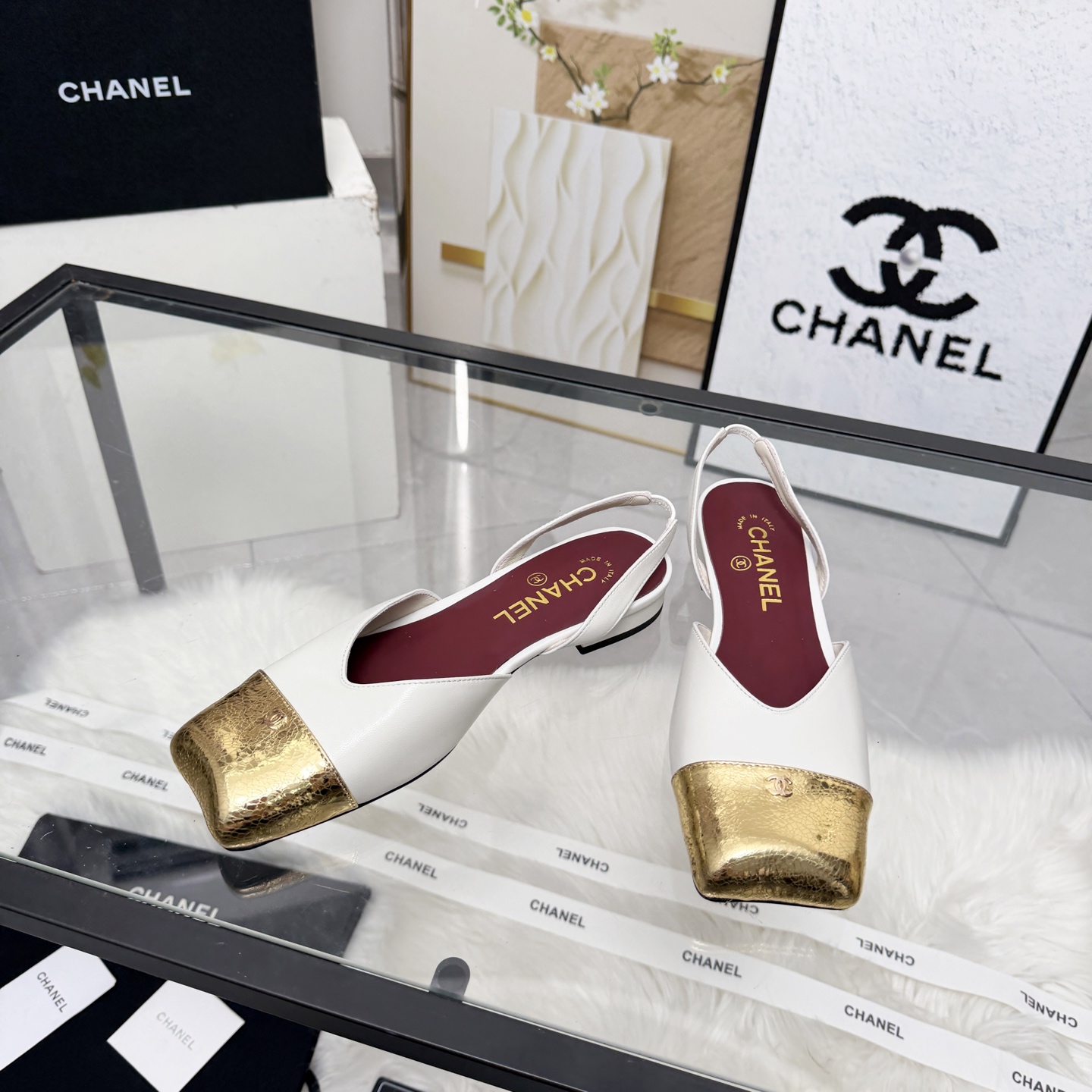 Chanel Style Leather Women's Shoes Women's Shoes Women's Shoes detail image 8 from source 784189