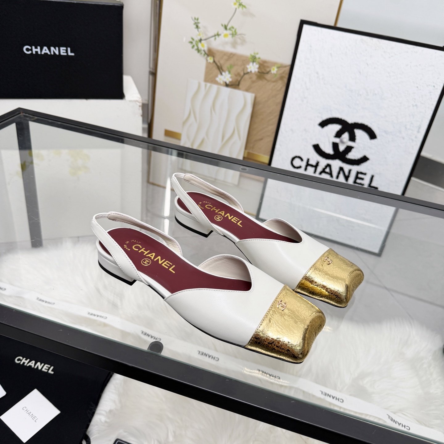 Chanel Style Leather Women's Shoes Women's Shoes Women's Shoes detail image 4 from source 784189