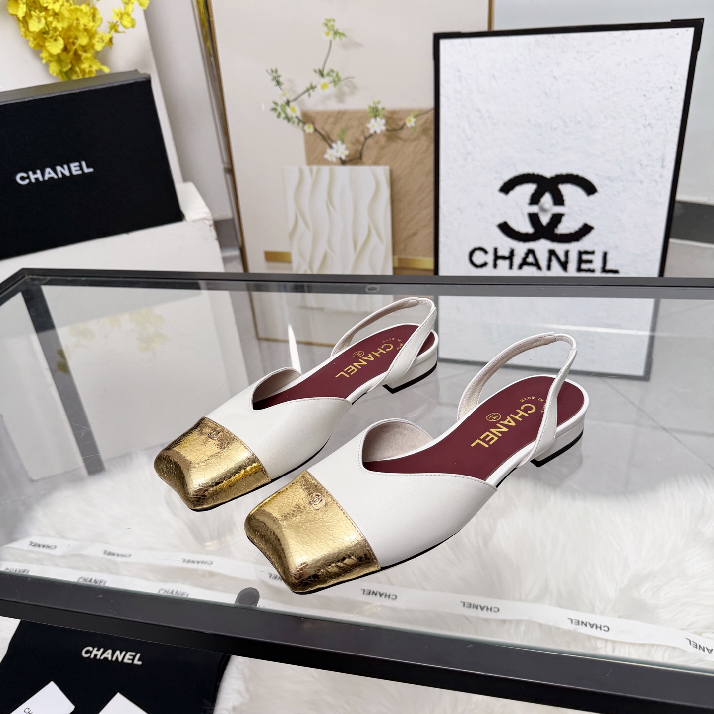 Chanel Style Leather Women's Shoes Women's Shoes Women's Shoes detail image 7 from source 784189