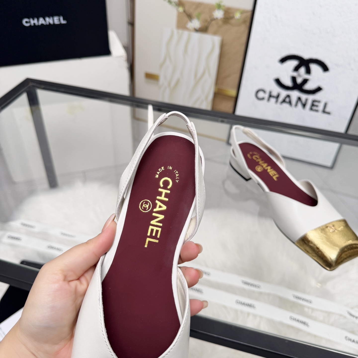Chanel Style Leather Women's Shoes Women's Shoes Women's Shoes detail image 5 from source 784189
